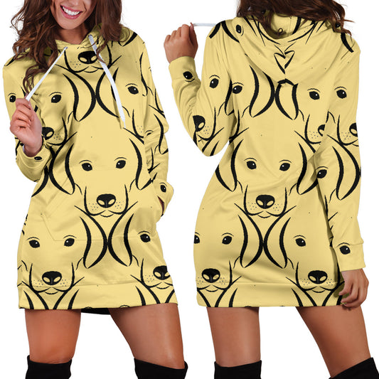 Labrador Face Hoodie Dress