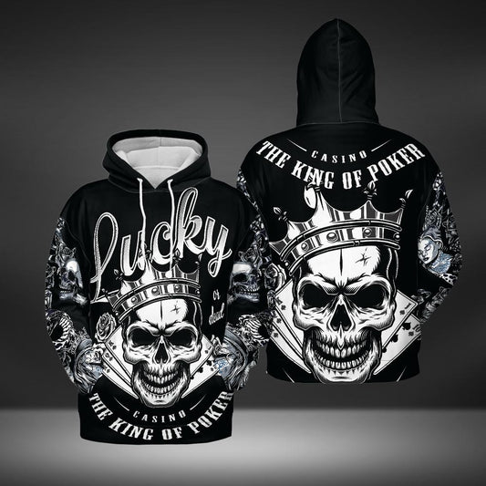 Lucky King Of Poker Hoodie